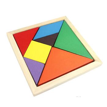 木制儿童益智智力拼图玩具七巧板 拼图拼板带图 跑江湖产品